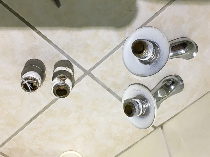 DIY 更換牆內的不銹鋼內外牙