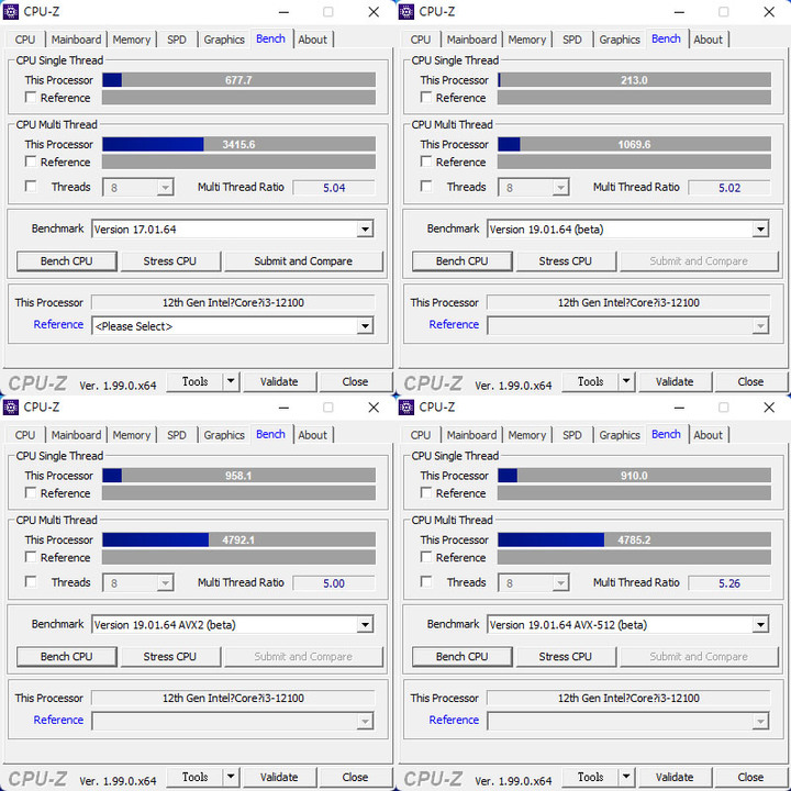 Intel第十二代Alder Lake Core i3-12100簡測