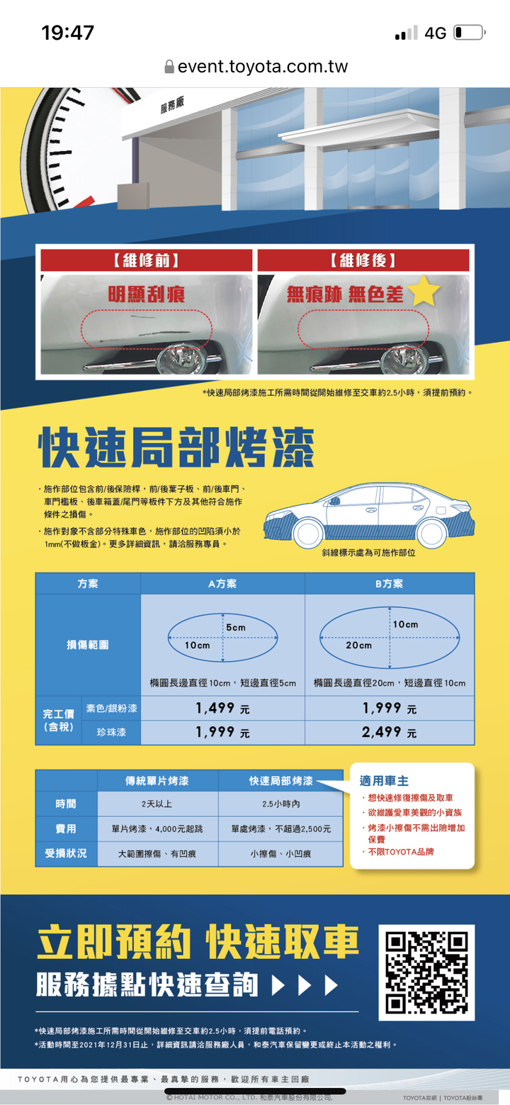 Vios 右前門修復價？