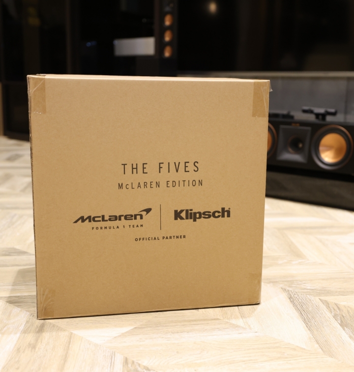 【全台首發、全球首發】Klipsch The Fives McLaren Edition Powered 聯名黑金搭配書架喇叭，簡易開箱
