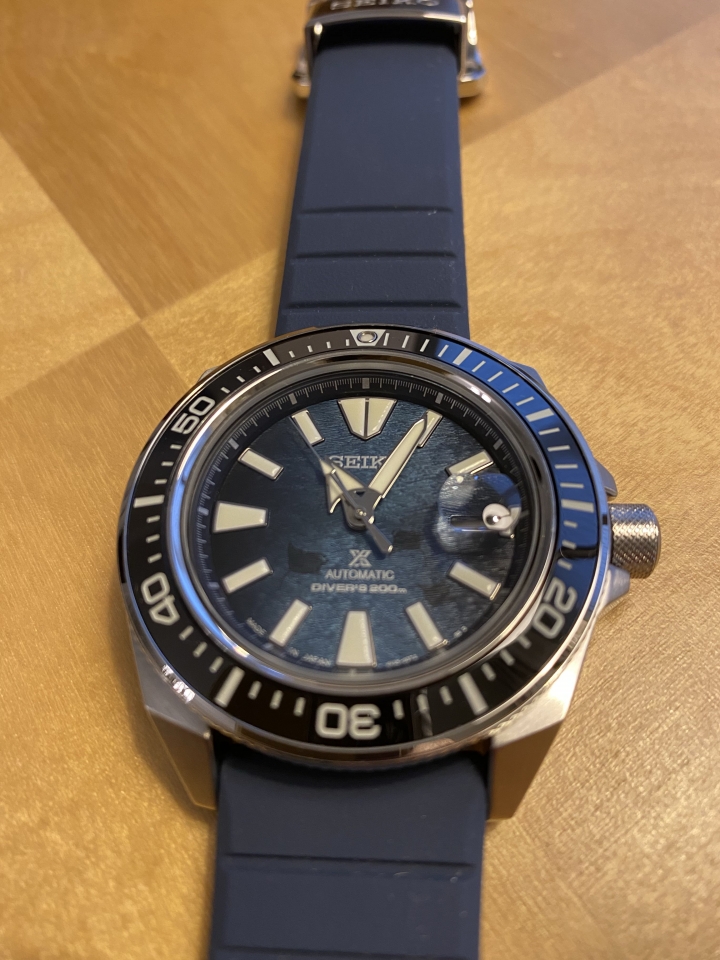 （開箱）Seiko 藍魟武士王King Samurai Manta Ray