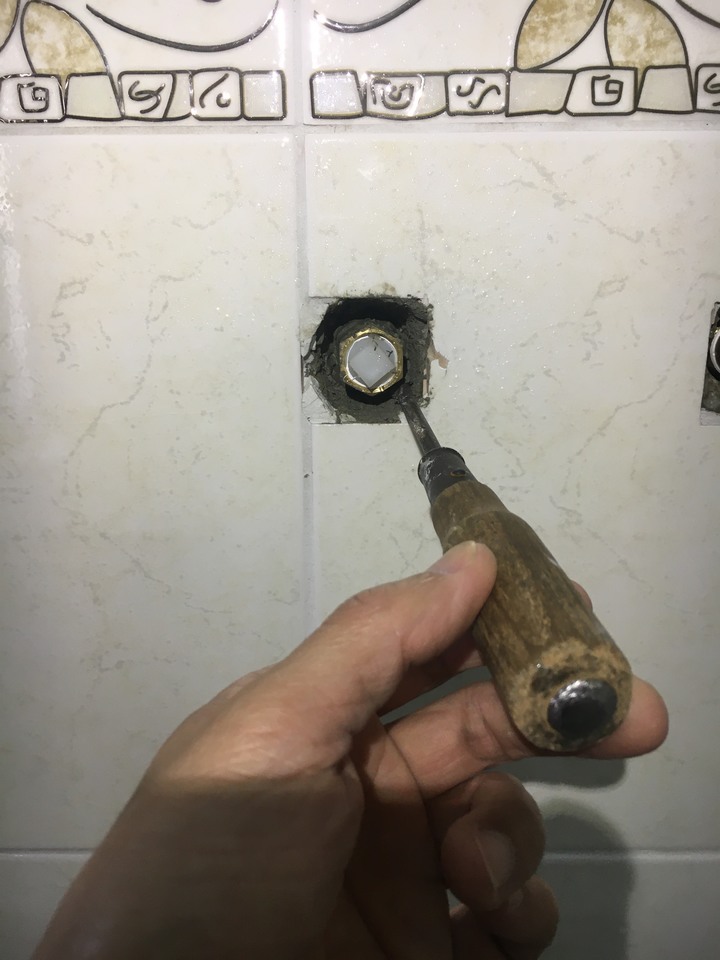 DIY 更換牆內的不銹鋼內外牙