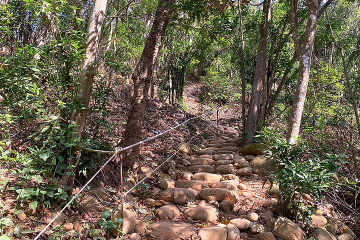 苗栗三義｜火炎山步道｜惡地大峽谷．山風狂烈窄稜陡坡