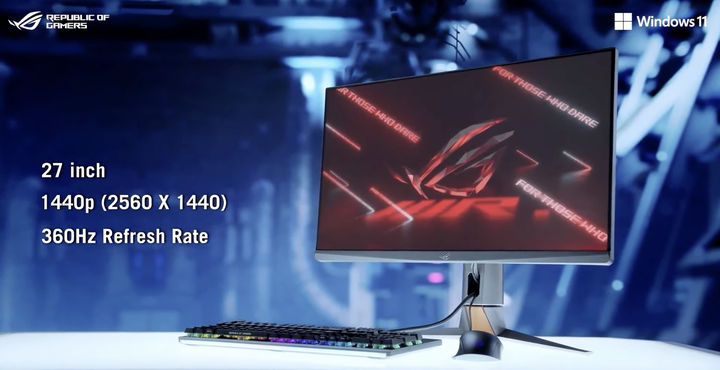 【CES 2022】ROG 推出新款 OLED 電競螢幕/2K 360Hz 快速反應螢幕與新款周邊裝置 考驗玩家敗家信仰指數