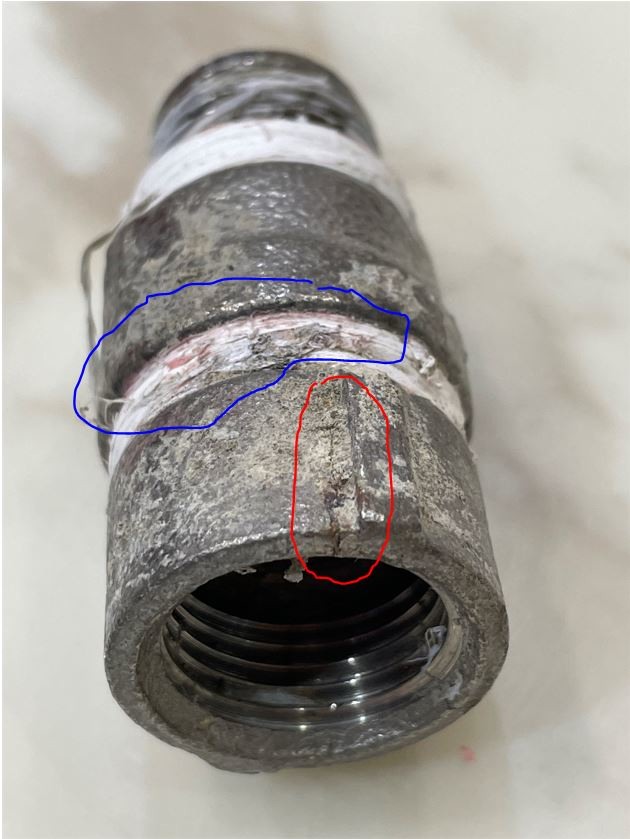 DIY 更換牆內的不銹鋼內外牙