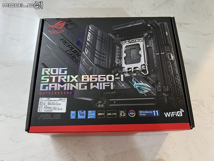 點我看大圖 開箱 ROG STRIX B660-I 目前唯一的 B660 ITX DDR5