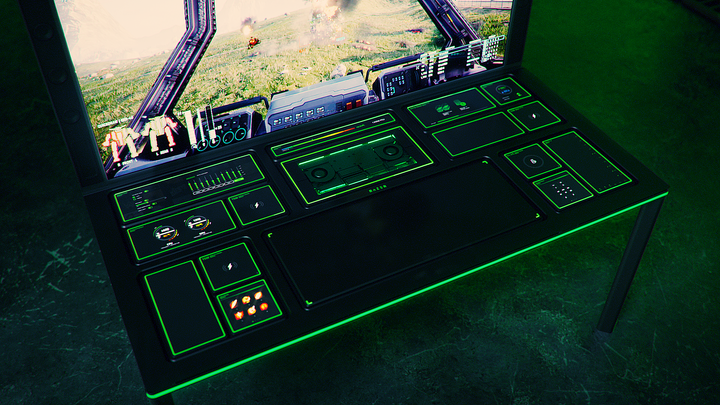 【CES 2022】Razer 推出 Project Sophia 模組化電競桌主機概念 不僅有大螢幕還能隨意擴充功能