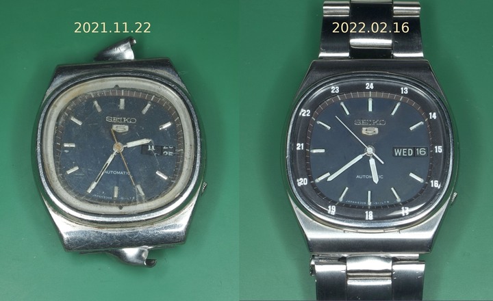 自娛玩修錶 - 遙思八零年代: SEIKO 5電視面(TV dial) 6309-510A自動上鏈老錶 (cal. 6309A)