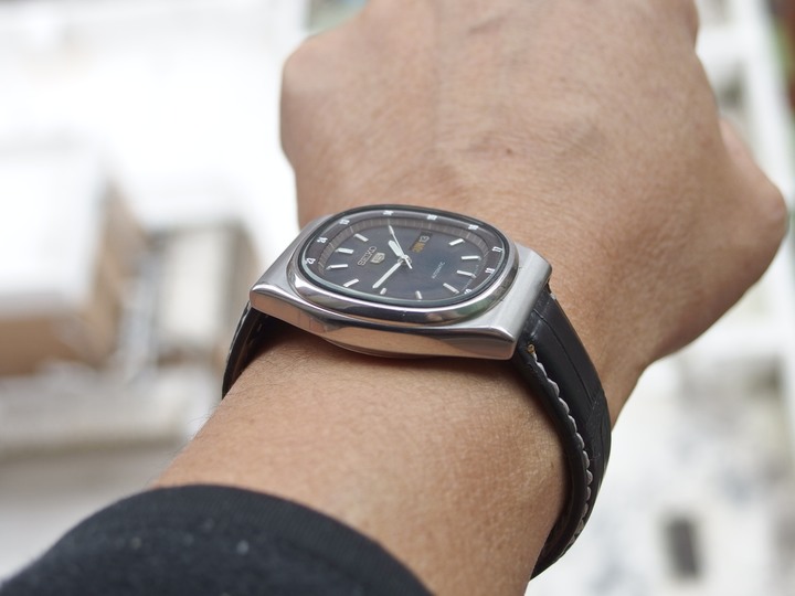 自娛玩修錶 - 遙思八零年代: SEIKO 5電視面(TV dial) 6309-510A自動上鏈老錶 (cal. 6309A)