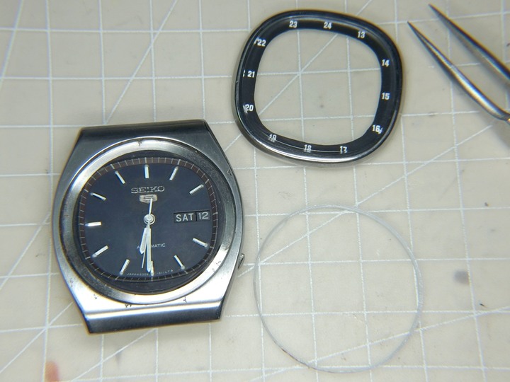 自娛玩修錶 - 遙思八零年代: SEIKO 5電視面(TV dial) 6309-510A自動上鏈老錶 (cal. 6309A)
