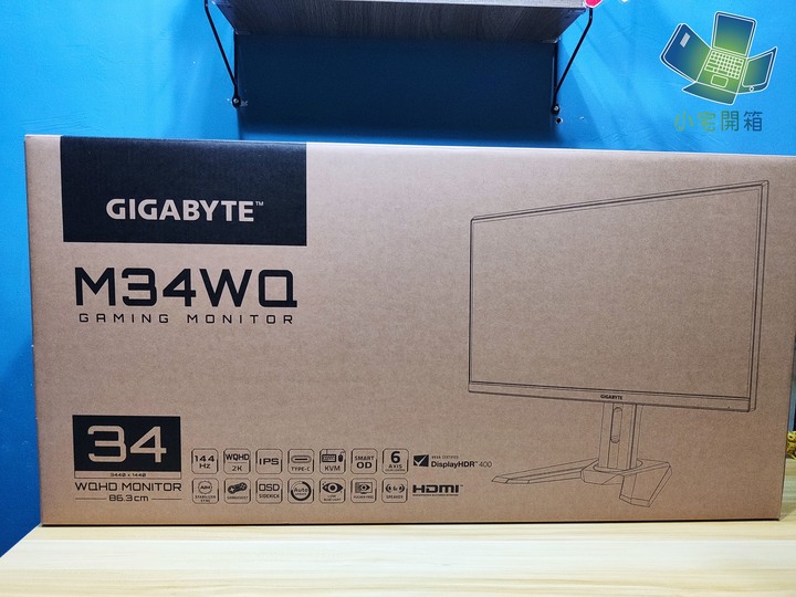 【小宅開箱】更快更大更廣的物理外掛 技嘉M34WQ超寬電競螢幕開箱