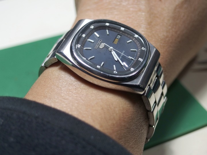 自娛玩修錶 - 遙思八零年代: SEIKO 5電視面(TV dial) 6309-510A自動上鏈老錶 (cal. 6309A)