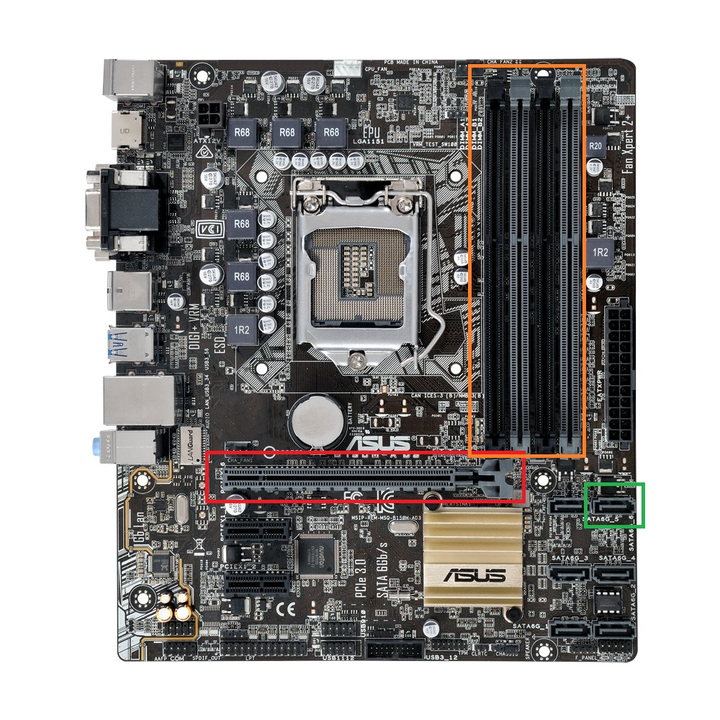 舊主機板 ASUS B150M-A 裝m.2 SSD