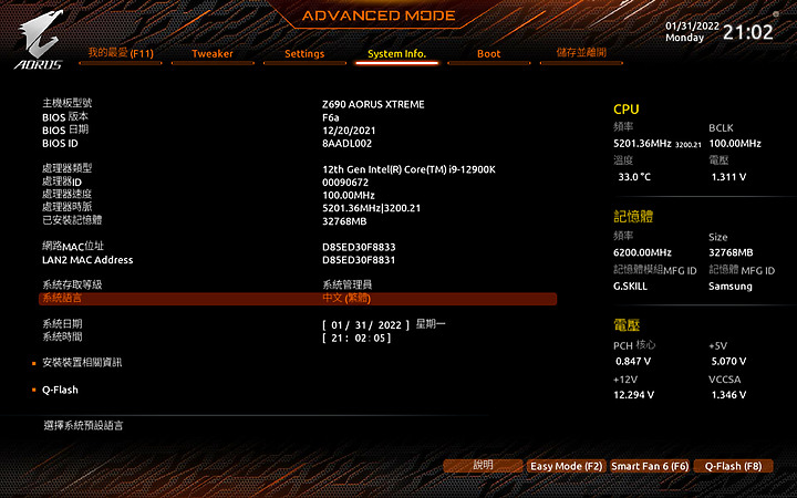 點我看大圖 GIGABYTE Z690 AORUS XTREME旗艦級極致主機板,開箱分享!