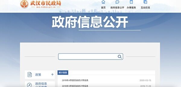 武漢隱瞞死亡統計報表近兩年:不方便公開