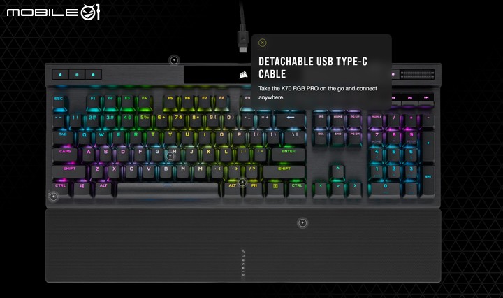 CORSAIR 推出 K70 RGB PRO 8000 Hz 電競鍵盤與 Elgato Key Light Mini 攝影燈 提供玩家更佳遊戲直播效果