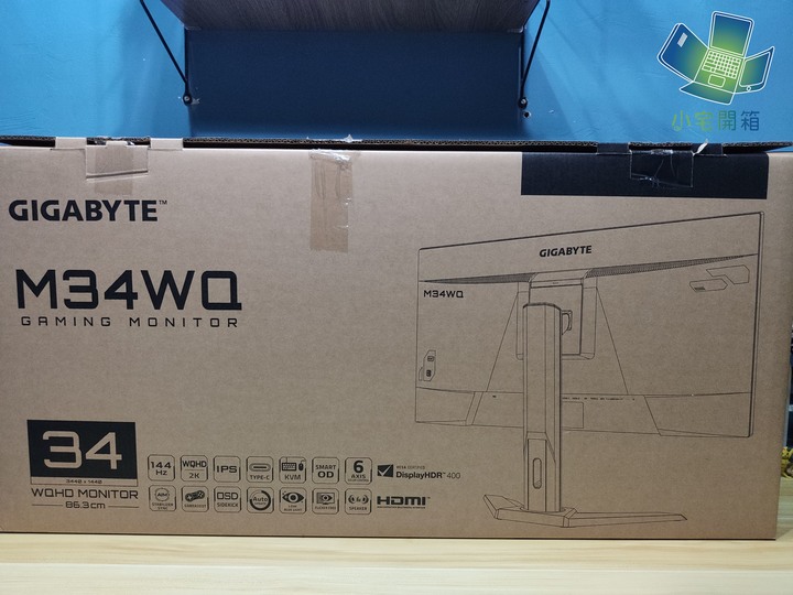 【小宅開箱】更快更大更廣的物理外掛 技嘉M34WQ超寬電競螢幕開箱