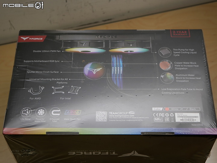 魔幻炫目鏡面 T-FORCE SIREN GD240E ARGB AIO 開箱