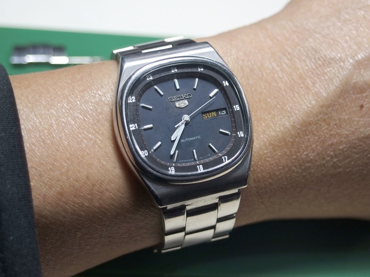 自娛玩修錶 - 遙思八零年代: SEIKO 5電視面(TV dial) 6309-510A自動上鏈老錶 (cal. 6309A)