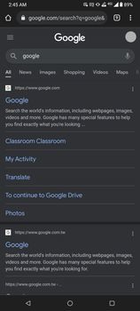 google搜尋文字變白色，想改回去