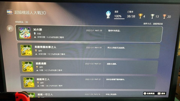 (虎年第一金)機戰30 白金感想
