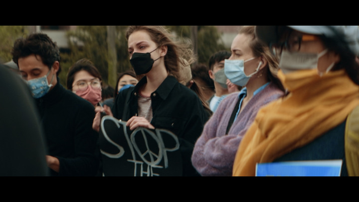 [ 影片記錄分享] 聲援烏克蘭🇺🇦集會. 使用 Panasonic S1 + 轉接式 2倍 變形鏡頭
