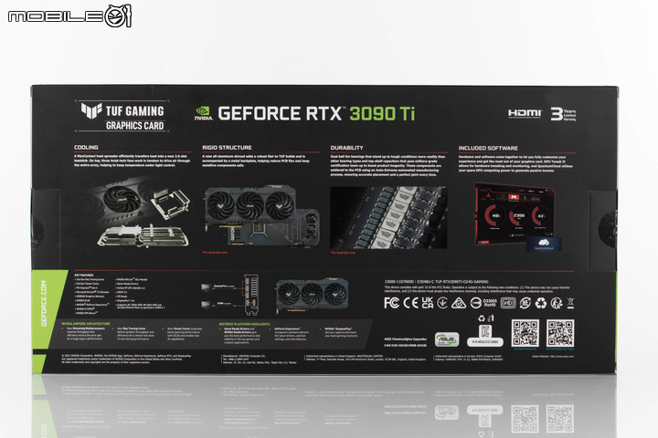 華碩 TUF Gaming GeForce RTX 3090 Ti O24G 顯示卡實測 以冷靜設計應對頂尖性能