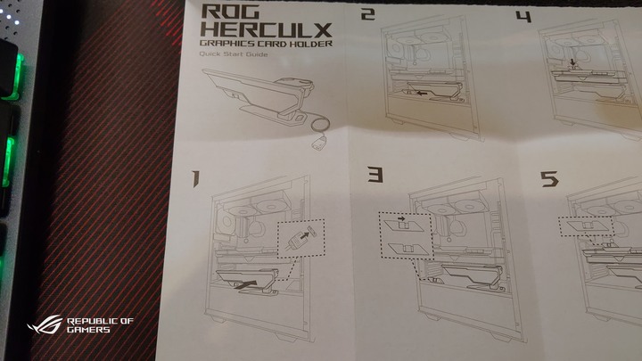 (簡單雙開箱)-ROG顯示卡支撐架