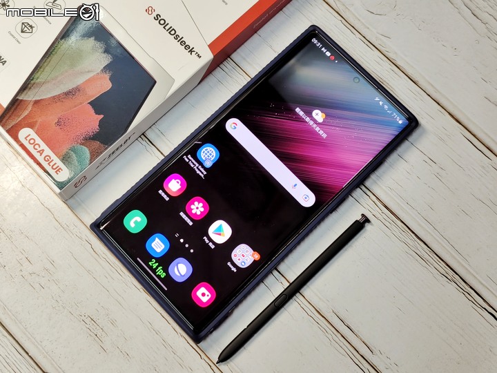 Samsung S22 Ultra UV膠玻璃貼 – ZEELOT 玻璃貼安裝實測，指紋辨識快速、螢幕順滑