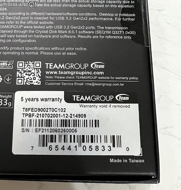 小巧體積高性能 T-Force M200 2TB USB 3.2 Gen2x2 外接SSD 開箱