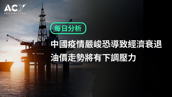 【ACY證券】中國疫情嚴峻恐導致經濟衰退 油價走勢將有下調壓力