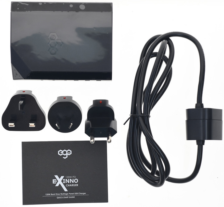 EGO 120W EXINNO即時顯示六埠快速充電器簡測