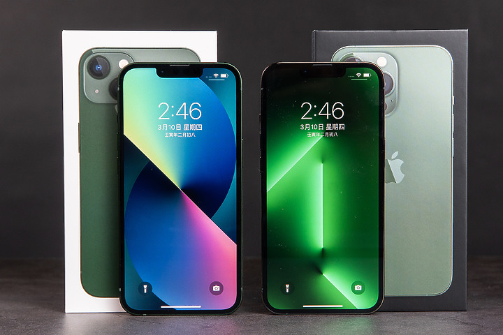 松嶺青iPhone 13 Pro + 新綠iPhone 13動眼看 很自然 彷彿聞到芬多精(吸氣~)
