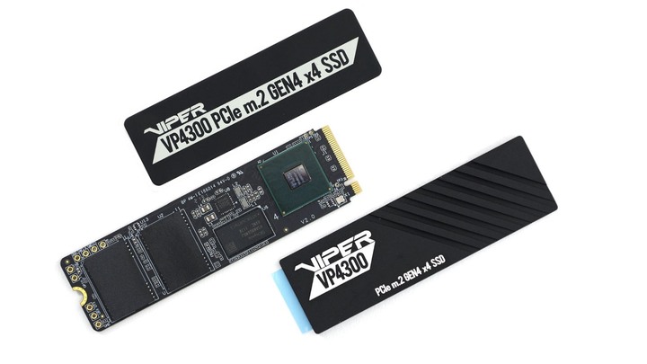 無光害 7400MB/s 極速 PCIe Gen4 x4 SSD，Patriot Viper VP4300 2TB