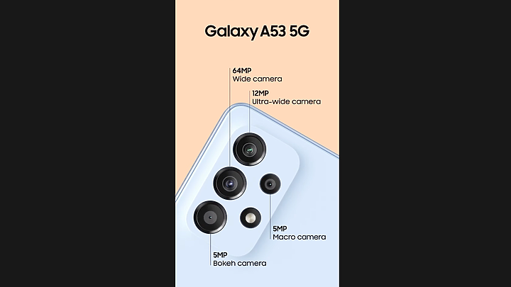 三星Galaxy A53揭曉 好料維持、電量提升再加碼！