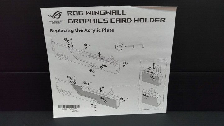 (簡單雙開箱)-ROG顯示卡支撐架
