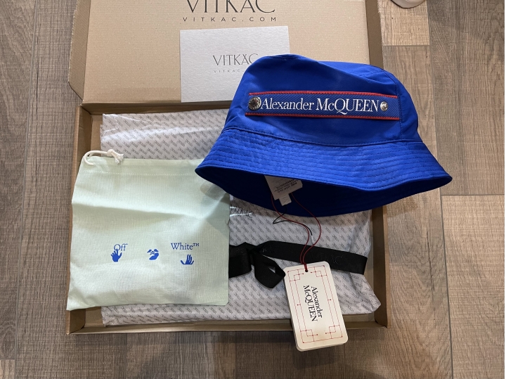 「開箱」Alexander McQueen 漁夫帽 & Off-White 口罩帶