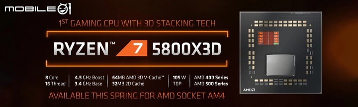 [ 4/18 更新 ] 世界初 3D 封裝 AMD 5800X3D 3月要來了嗎?