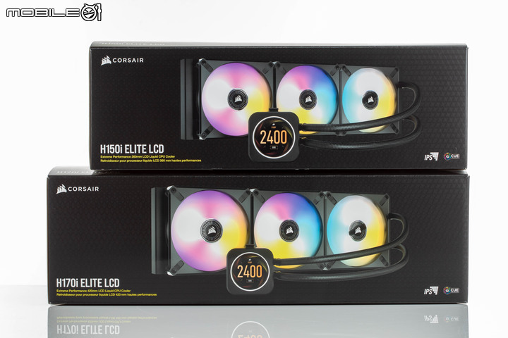 CORSAIR H170i/H150i ELITE LCD 水冷散熱器實測 頂尖散熱壓制力搭 LCD 螢幕更炫目