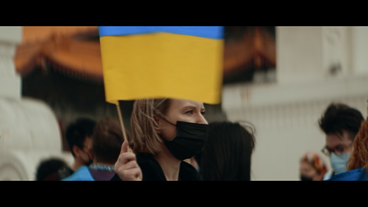 [ 影片記錄分享] 聲援烏克蘭🇺🇦集會. 使用 Panasonic S1 + 轉接式 2倍 變形鏡頭