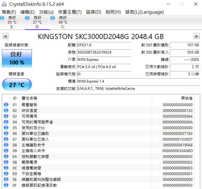 💎Kingston KC3000 SSD｜遊戲碟升級新選擇