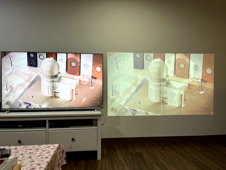 露營 & 追劇神器???－【WONDERMAX】SS5 音質系智慧型微投影機