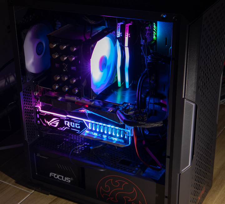 點我看大圖 組裝新電腦 i7 12700 cpu + ASUS B660 主機板 16G*2 DDR4 3600+無限伍散熱塔扇