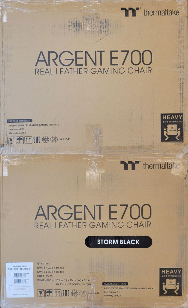Thermaltake幻銀ARGENT E700真皮電競椅(風暴黑)開箱