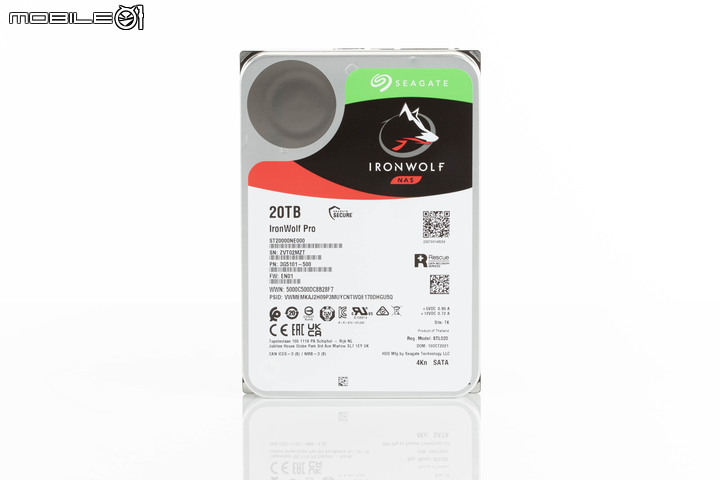 Seagate IronWolf Pro 20TB NAS 硬碟實測 以超大容量與穩定效能提供海量儲存空間