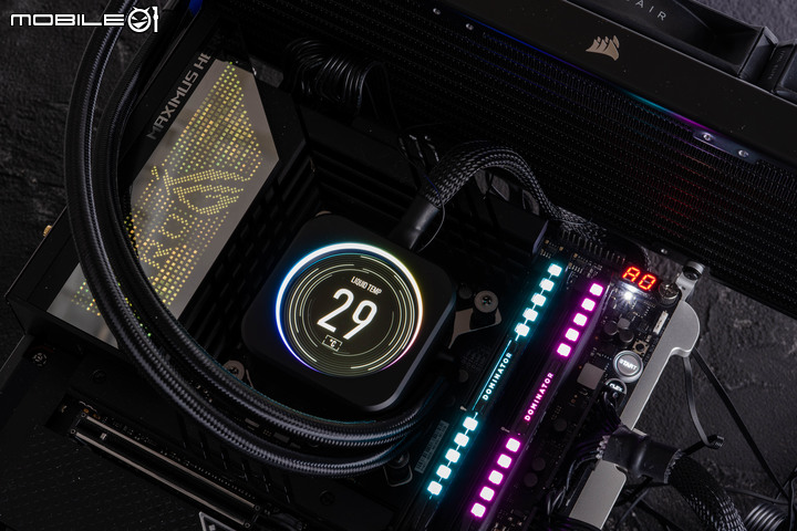 CORSAIR H170i/H150i ELITE LCD 水冷散熱器實測 頂尖散熱壓制力搭 LCD 螢幕更炫目