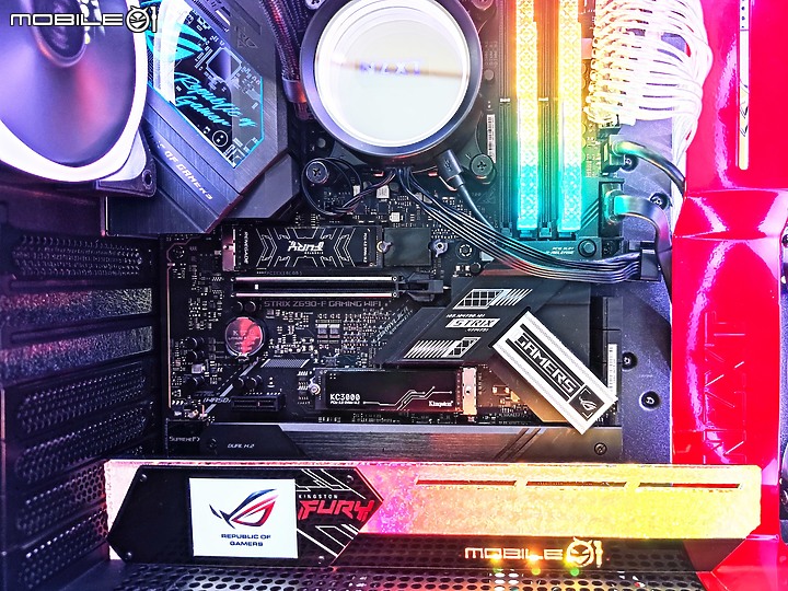 Kingston KC3000 PCI-E Gen4x4 M.2 開箱簡測,以及DIY ARGB光害改造