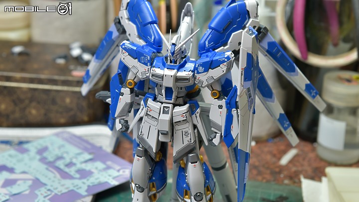 【RG 1/144】史上最強海牛! RX-93 V2 Hi-v Gundam 素組分享 EVO水貼