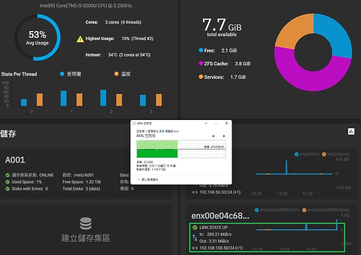 點我看大圖 過時的筆電改裝成土炮NAS成功運作2.5G網卡(硬體改裝翻車,只好放棄)