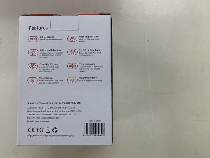 【開箱】FOSCAM C2M~雙頻WIFI攝影機(2.4G/5G)